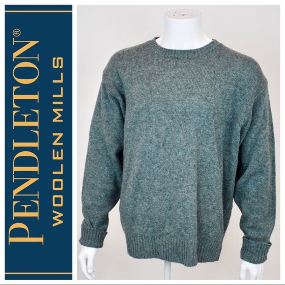 Pendleton Shetland Wool Crewneck Sweater Mens XL